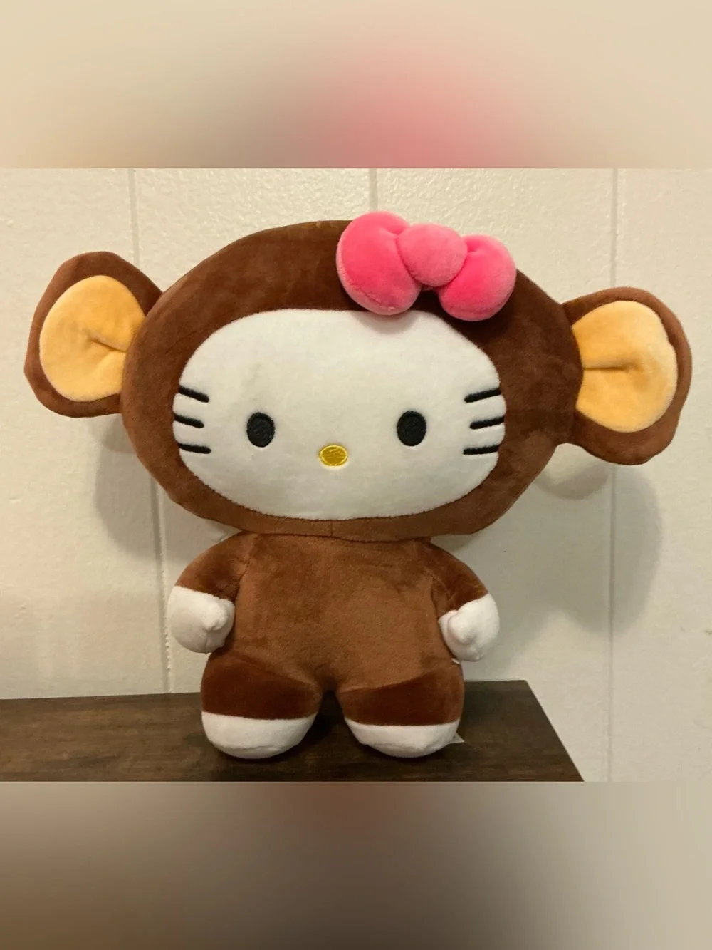 A Adorable Sanrio 2024 Hello Kitty Monkey Suit Stuffed Animal Plush Toy